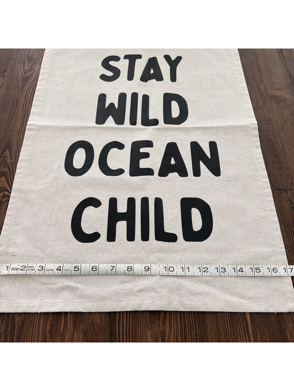 Stay Wild Ocean Child Canvas Banner 17x25